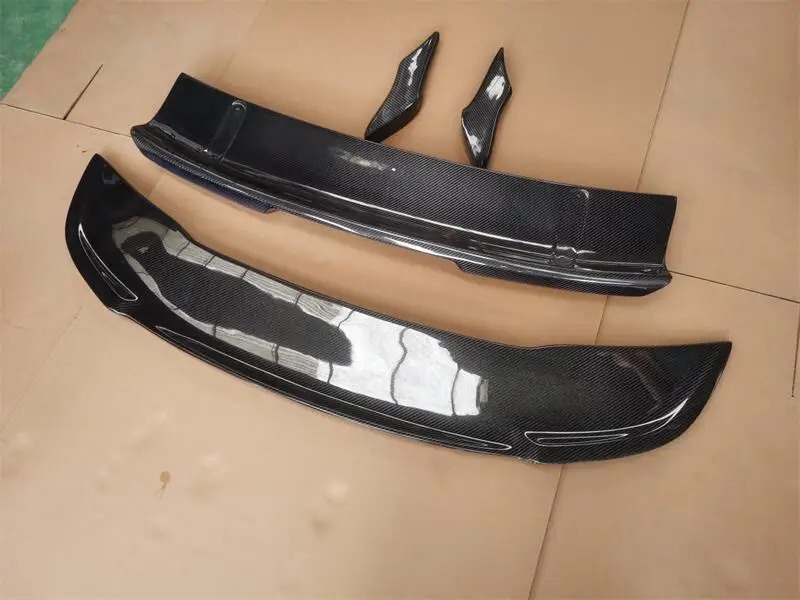 MP4 12C 650S Double Carbon Fiber Rear Wing & Trunk Spoiler with Polished Finish for Automobiles